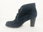 Agl Blue Suede Lace Up Shoes Size 37 It (7 Us)