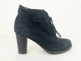 Agl Blue Suede Lace Up Shoes Size 37 It (7 Us)