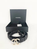 NEW Chanel Leather Stretch Cc Belt Size S