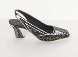 Fendi Zucca Print Slingback Size 40.5 It (10.5 Us)
