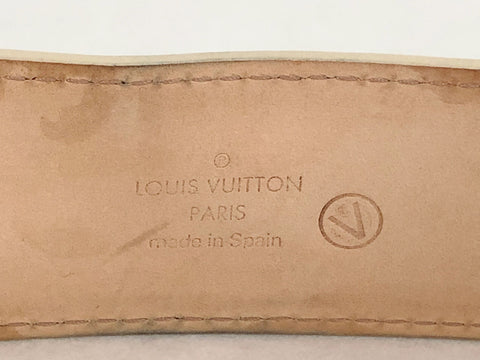 Louis Vuitton LV Initiales Embossed Calfskin Belt