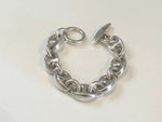 Hermès Sterling Silver Chain Bracelet