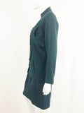 1980's Vintage Chanel Green Skirt Suit Size M