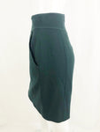 1980's Vintage Chanel Green Skirt Suit Size M