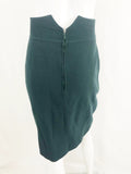 1980's Vintage Chanel Green Skirt Suit Size M