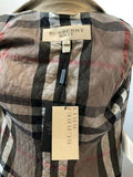 NEW Burberry Brit Nova Check Lined Jacket Size 4