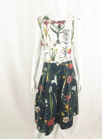 NEW Oscar De La Renta Floral Dress Size 20