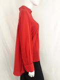 Alexander McQueen Silk Blouse Size 44 It (M/8 Us)
