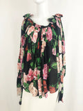 Dolce & Gabbana Silk Floral Blouse Size 38 It (2 Us)