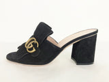 Gucci Suede Mules Size 39.5 It (9.5 Us)