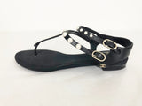 Chanel Pearl T-Strap Sandal Size 40 It (10 Us)