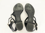 Chanel Pearl T-Strap Sandal Size 40 It (10 Us)