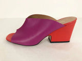 Lewit Color-Block Mules Size 39.5 It (9.5 Us)