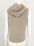 Fabiana Filippi Quilted Vest W/Hood Size S