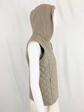 Fabiana Filippi Quilted Vest W/Hood Size S