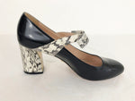 Gucci Snakeskin Accent Pumps Size 40.5/10.5 Us