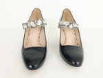 Gucci Snakeskin Accent Pumps Size 40.5/10.5 Us