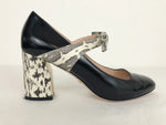 Gucci Snakeskin Accent Pumps Size 40.5/10.5 Us
