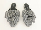Jeffrey Campbell Gingham Slides Size 7