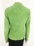 Akris Punto Green Sude Jacket Size 8
