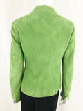 Akris Punto Green Sude Jacket Size 8
