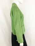 Akris Punto Green Sude Jacket Size 8