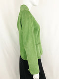 Akris Punto Green Sude Jacket Size 8
