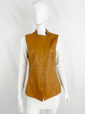 W By Worth Leather Vest Size 6