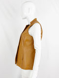 W By Worth Leather Vest Size 6