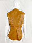 W By Worth Leather Vest Size 6