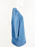 Ulla Johnson Denim Dot Mini Dress Size 6