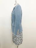 Balmain Double Breasted Blazer Size 38 Fr ( S / 6 Us)