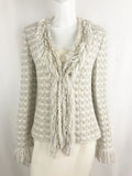 St. John Couture Fringe Trim Jacket Size 8