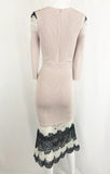 Yigal Azrouel Knit Dress W/ Lace Trim Size M