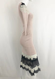 Yigal Azrouel Knit Dress W/ Lace Trim Size M