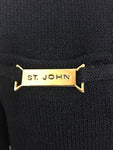 St. John Collection Knit Zip Front Jacket Size S
