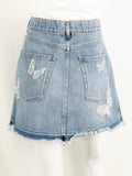 Valentino Denim Butterfly Applique Skirt Size 8