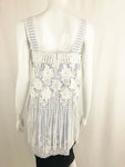 Alexis Lace Fringe Applique Top Size L