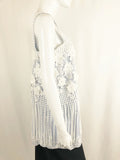 Alexis Lace Fringe Applique Top Size L