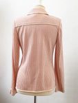 St. John Pink Striped Jacket Size 8