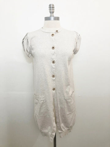 Brunello Cucinelli Cotton Monili Trim Top Size S
