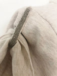 Brunello Cucinelli Cotton Monili Trim Top Size S