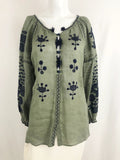 Vita Kin Linen Top Size M