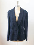 NEW St. John Blue Boucle Jacket Size 14 - Retail $1,395