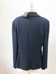 NEW St. John Blue Boucle Jacket Size 14 - Retail $1,395