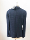 NEW St. John Blue Boucle Jacket Size 14 - Retail $1,395