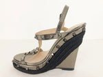 Valentino Rockstud Wedge Sandal Size 36 It (6 Us)