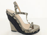 Valentino Rockstud Wedge Sandal Size 36 It (6 Us)
