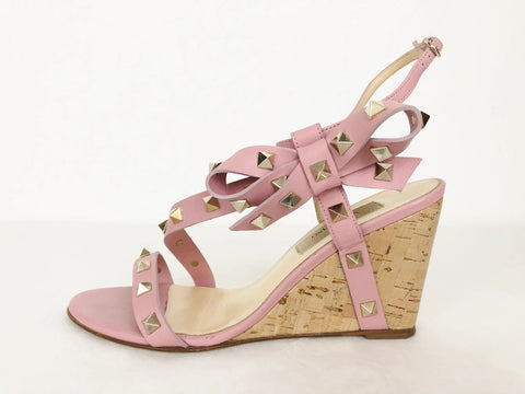 Valentino Rockstud Wedge Sandal Size 6