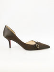 Christian Louboutin Satin D'Orsay Pumps Size 41 It (11 Us)